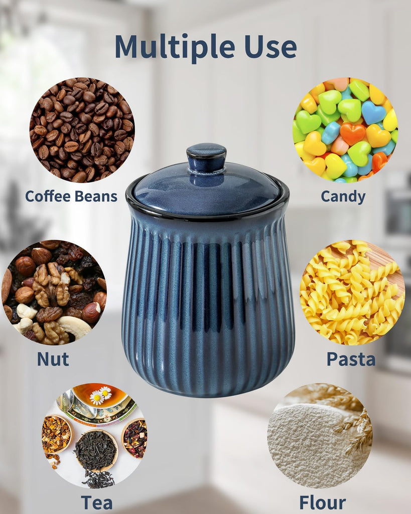 Storage Containers Counter, Airtight Food Jar with Lid, 88 oz Cookie Candy Jar for Coffee Beans, Tea-leave, Sugar