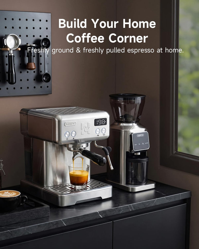 Customizable 58mm Espresso Machine, One-Touch Pressure Release