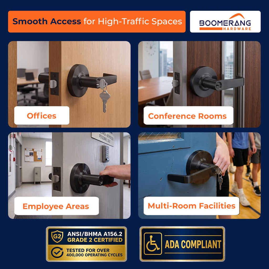 Heavy-Duty Entry Function-Keyed Alike Commercial Lever Door Lock
