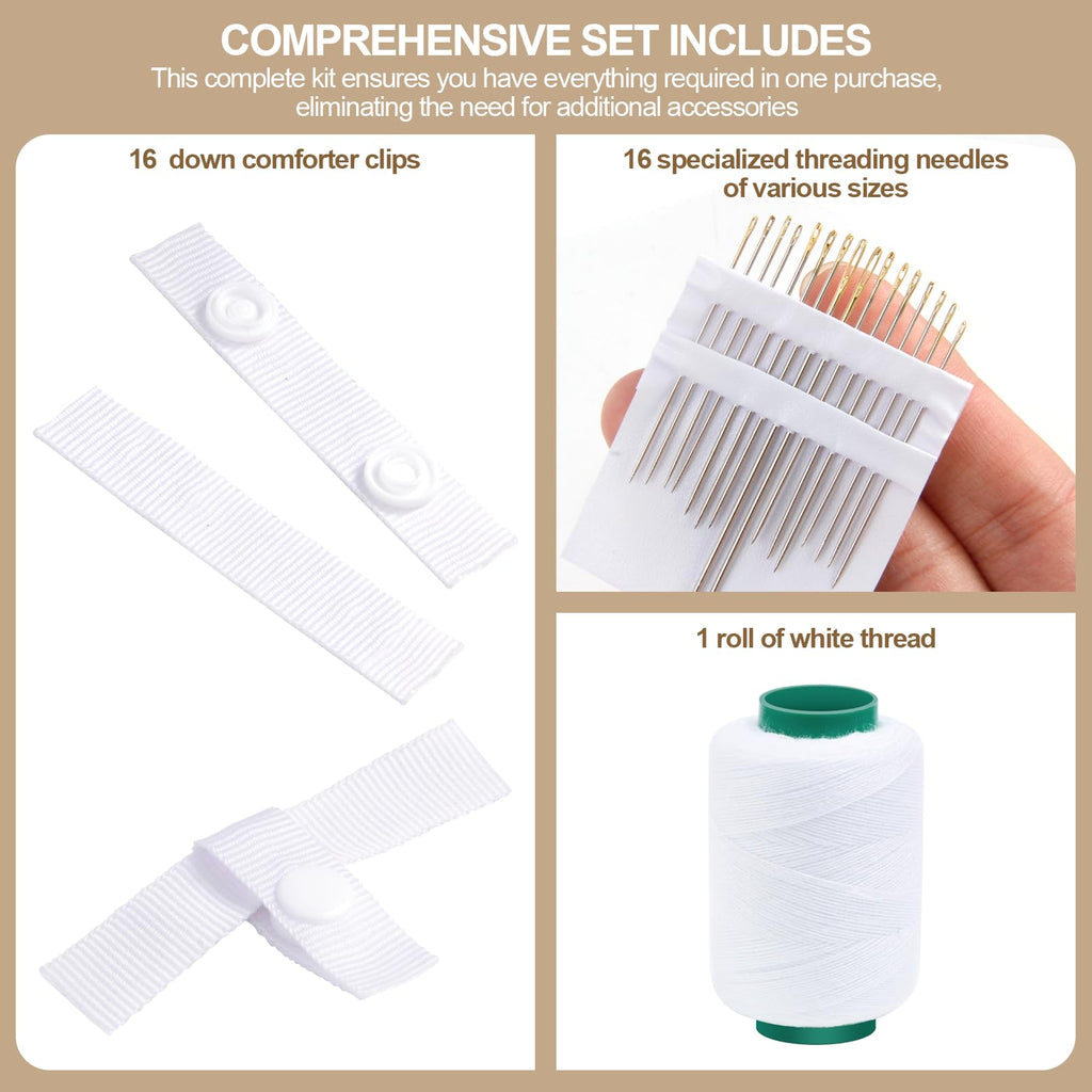 16 Pack Duvet Snap Clips Duvet Clips Fasteners Inside