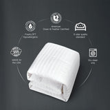 Luxury White Down Comforter Queen, 600 Fill Power All Season Down Duvet Insert Queen