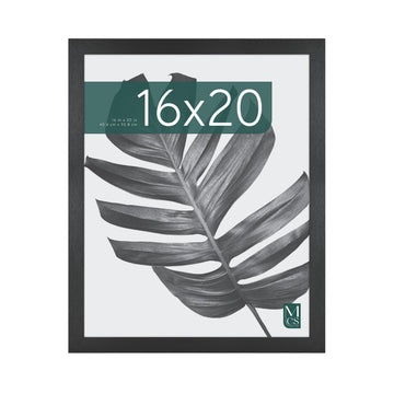 Studio Gallery Poster Frame, 16x20, Black Woodgrain, 1-Pack