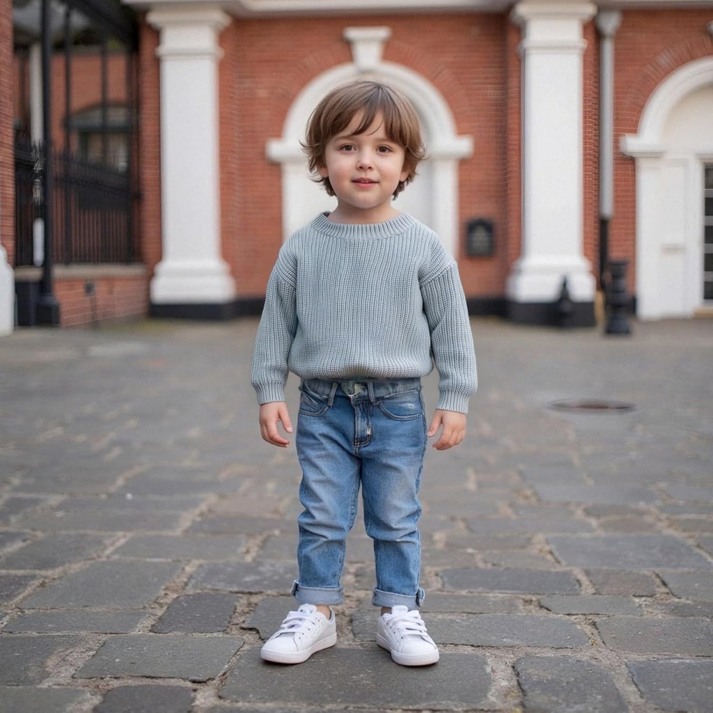 Baby Boy Girl Pullover Sweater 3 6 12 Knit Clothes Unisex Toddler Fall Winter Warm Long Sleeve Tops