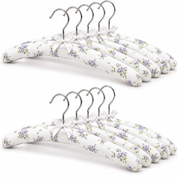 No Bump Padded Clothes Hangers for Women Clothing, Sweater, Coat, 10 Pack