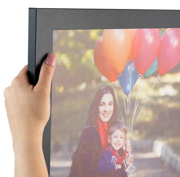 23x40 Inch Black Picture Frame, This 1.2500 Inch Custom Poster Frame is Black - Comes with Acrylic and Corrugated