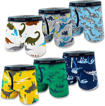 Boys Boxer Briefs - Cotton Boys Underwear, No Labels, 6PCS