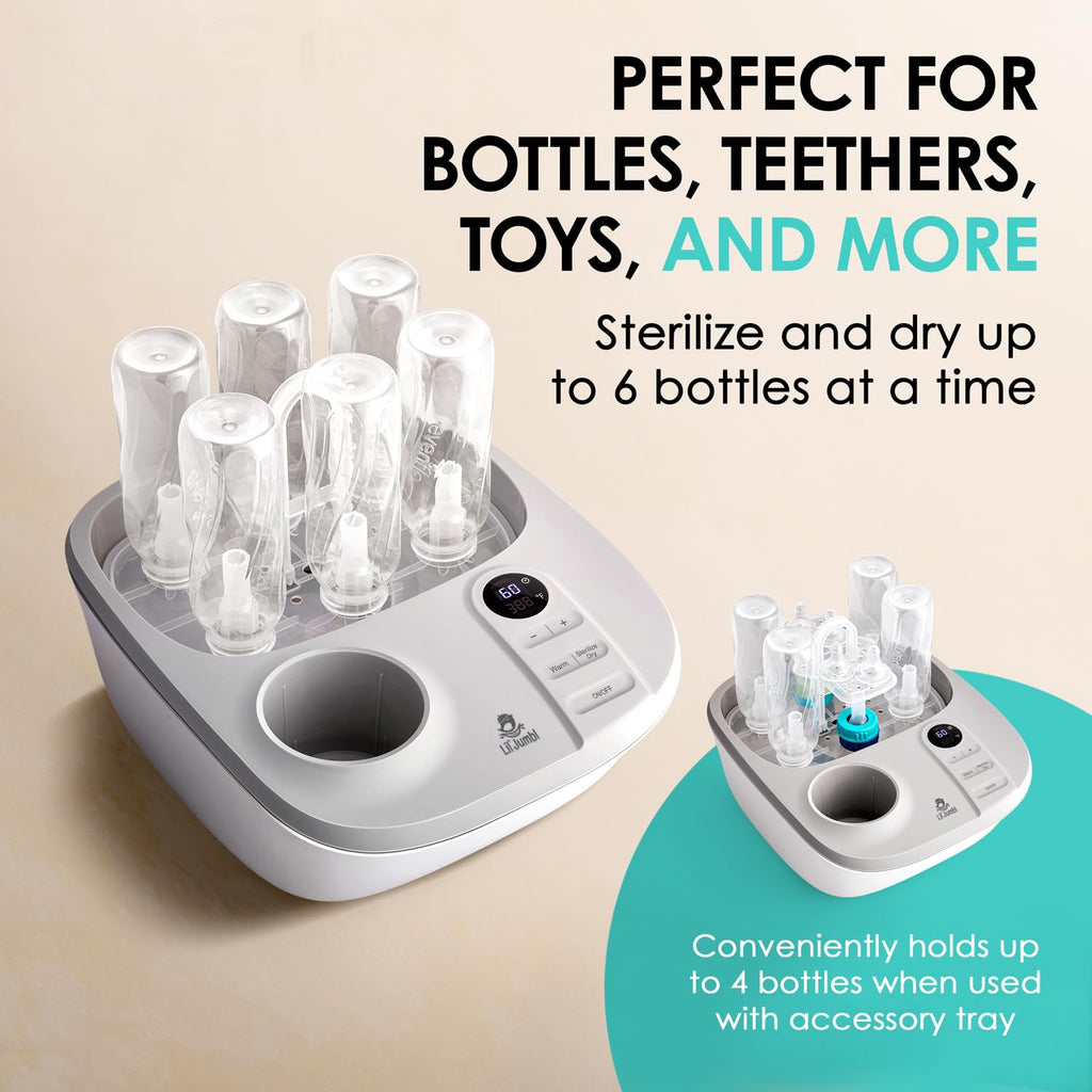 2-in-1 Baby Bottle Sterilizer & Warmer - Time-Saving Sterilizer & Dryer for Baby Bottles, Pacifiers, Pump Parts &