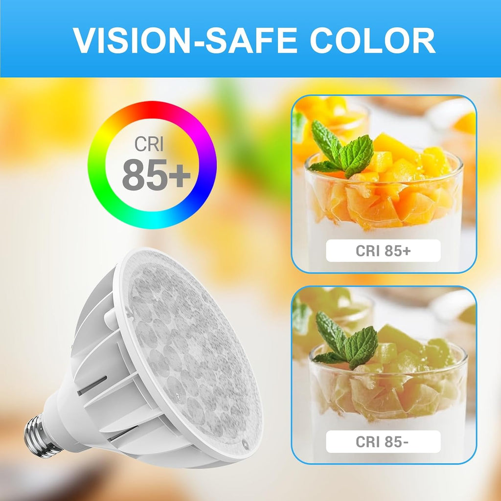 PAR38 LED Flood Light Bulbs, 26W 3200 Lumens 4000K E26 Base