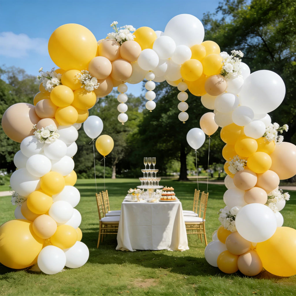 Balloon Arch Kit, 7.4FT High&10FT Wide Adjustable Glass Fiber Balloon Arch Stand Frame with Bases and Water Bag DIY