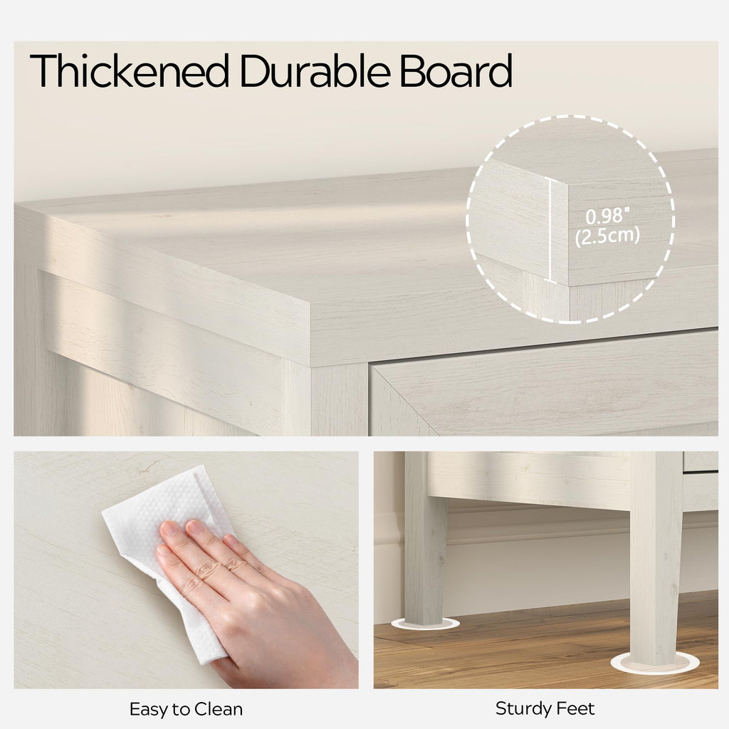 Sideboard Buffet Cabinets with Adjusable Shelves, Farmhouse Storage Cabinet, Credenza, Accent Cabinet, Kitchen Coffee