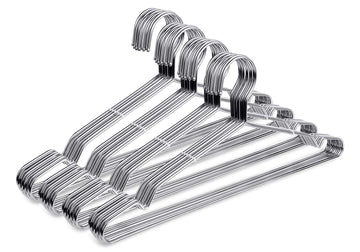 Wire Coat Hangers 40 Pack Strong Heavy Duty Stainless Steel Metal Ultra Thin Space Saving Clothes Hangers 16.5 Inch