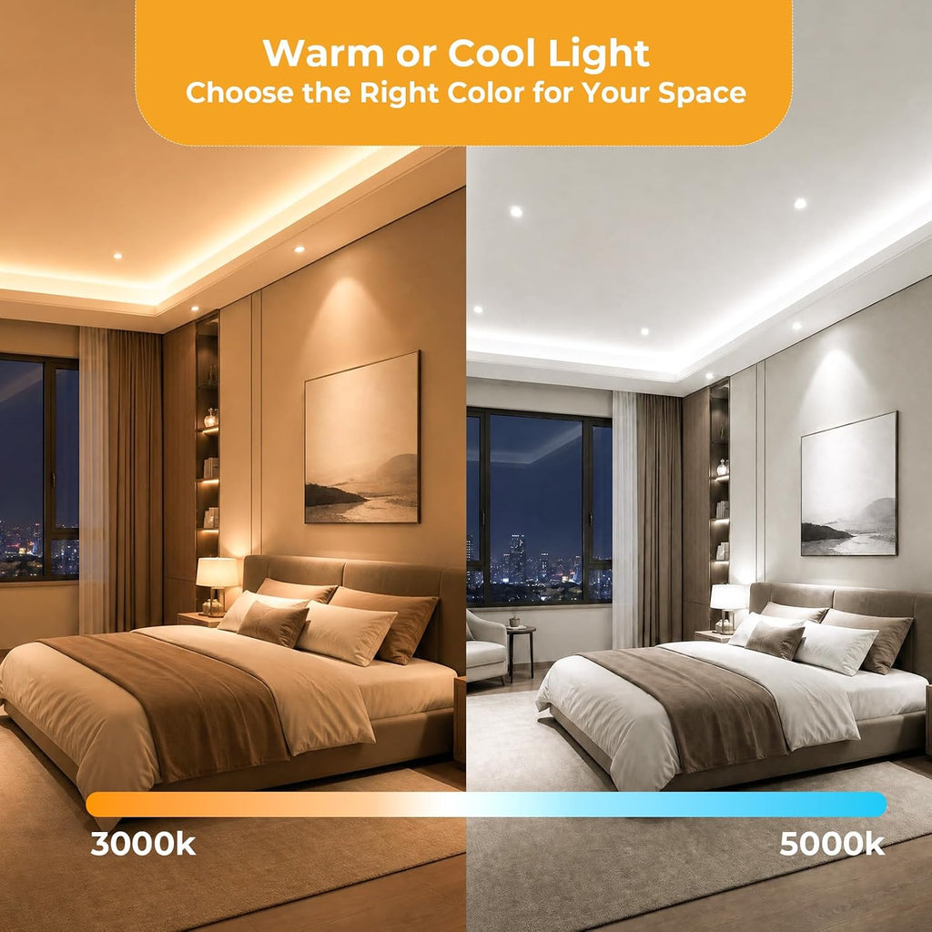 Dimmable Light Bulbs 75W Equivalent 3000K Warm White for Recessed Lights