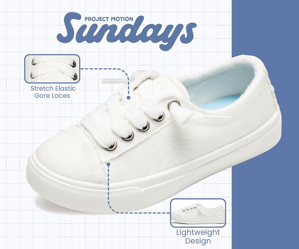 Sundays Canvas Shoes for Kids - Non-Slip & Lightweight Boys & Girls Shoes