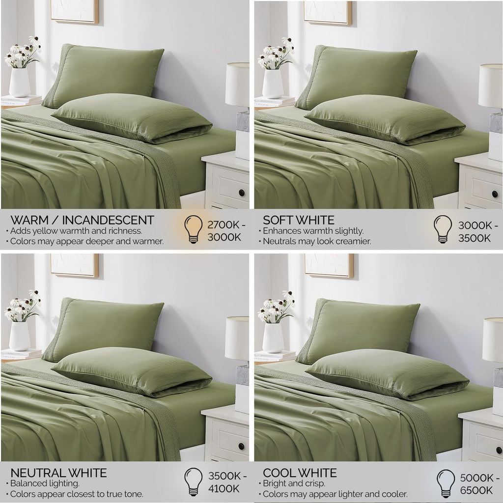 Fine Living Inc. Split King Bed Sheets 5-Piece Set | 21" Extra Deep Pocket with 2 Pillowcases | Hotel Luxury Quality