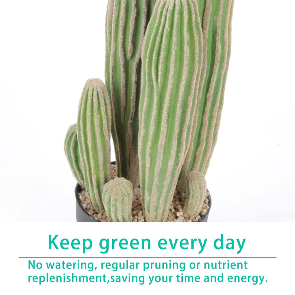 Artificial Cactus 31 INCH Tall Fake Cactus Plants Faux Cacti Saguaro with Planter for Indoor Outdoor Home Office Shop
