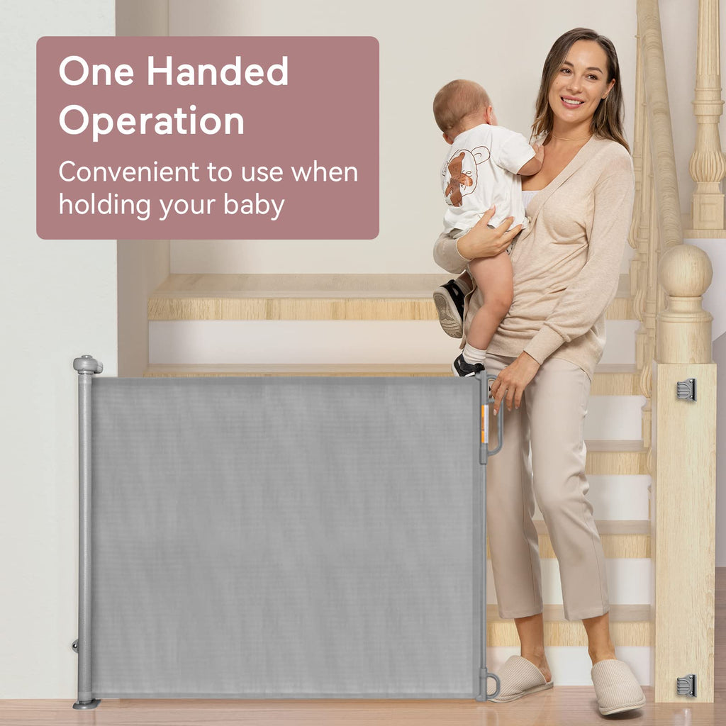 Retractable Mesh Baby Gate or Dog Gate