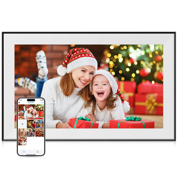 15.6 Inch Large Digital Picture Frame - WiFi Digital Photo Frame with 32GB Storage, FHD 1080P Touch Screen