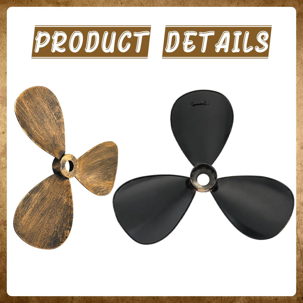 3 Pcs Nautical Decor Metal Nautical Wall Art Decor Ship Propeller