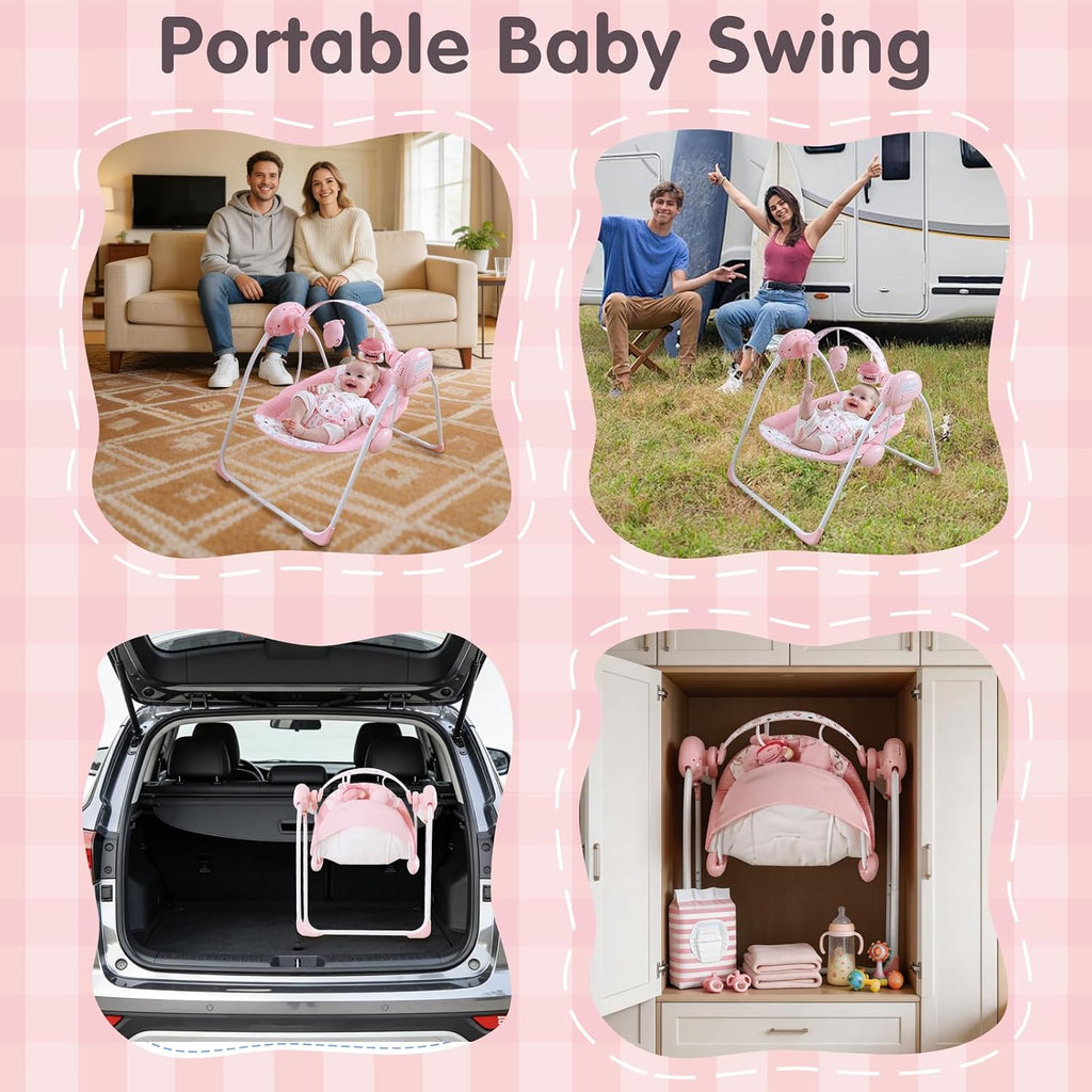Swing for Infants, Portable Infant Swing with Music