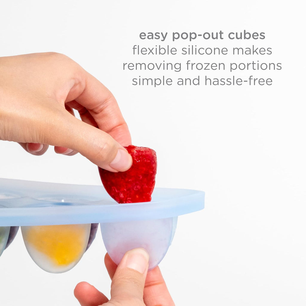 Baby Food Feeder and Freezer Tray Set, Silicone Fresh Food Feeder
