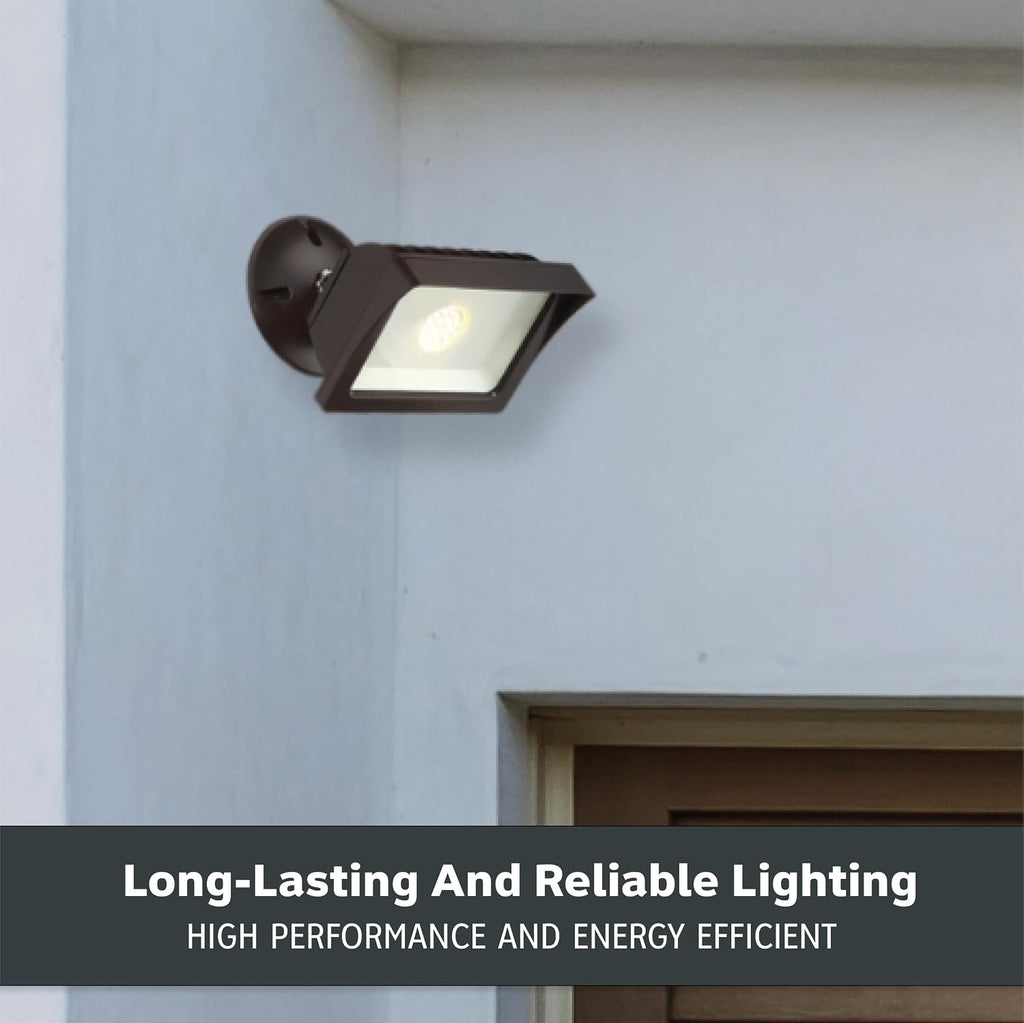 FL2016N40-48 Integrated Led Adjustable Single-Head Bronze Outdoor Flood Light, 1775 lm, 4000K