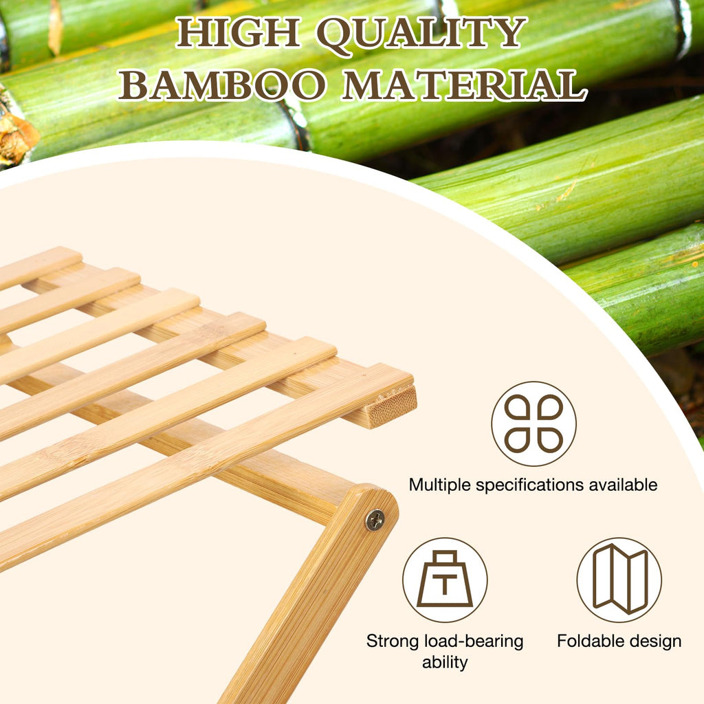 Bamboo Shoe Rack 6 Tier Foldable Shoe Rack
