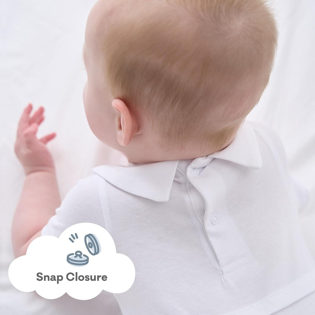 Baby Boy Baptism Outfit Cotton Romper