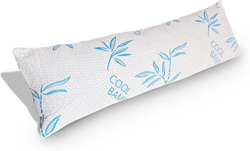Body Pillow for Sleeping, Shredded Memory Foam Adjustable Bed Pillow with Hypoallergenic, Removable/Washable Zipper