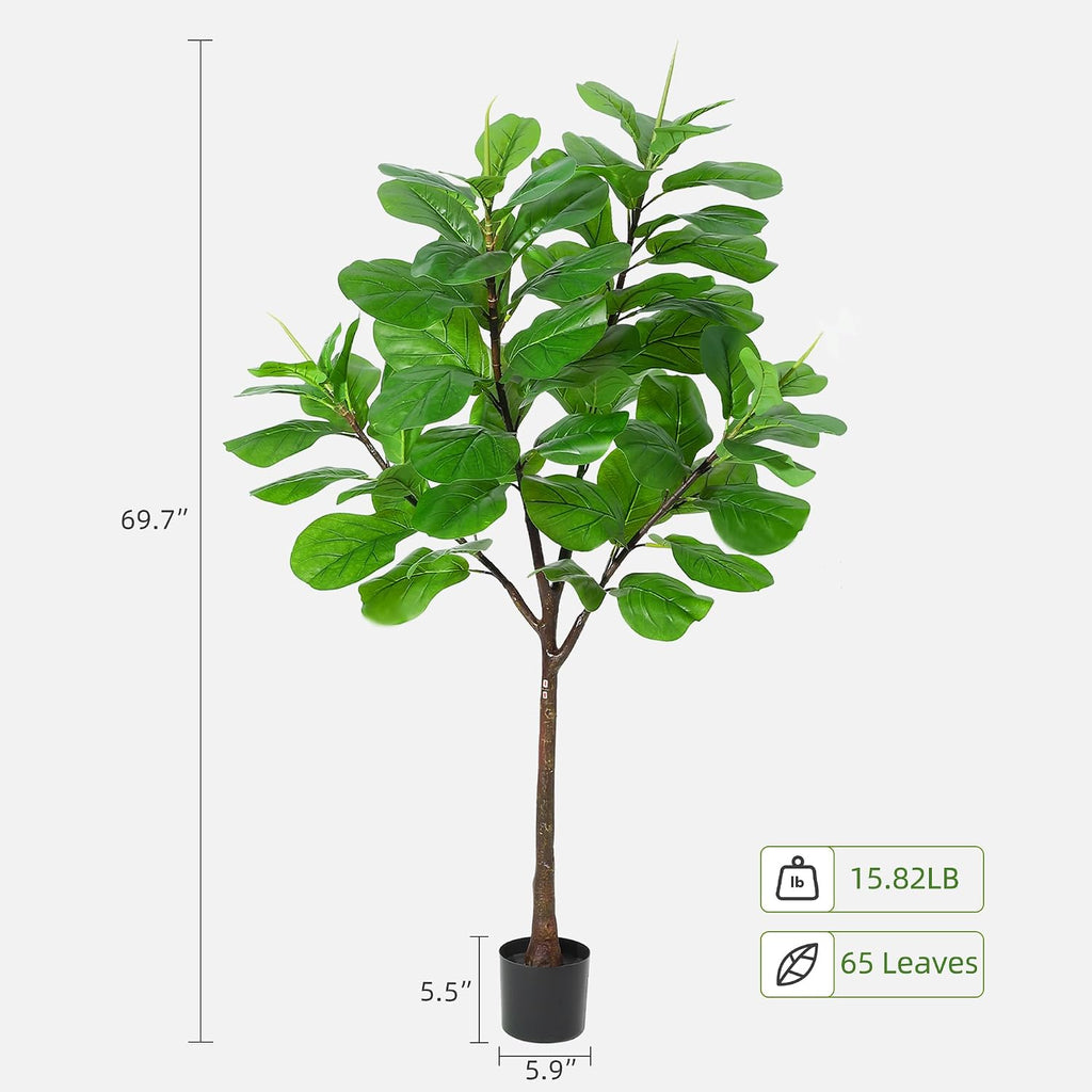 5.8FT Artificial Fiddle Leaf Fig Tree
