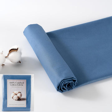 100% Combed Cotton Fabric by The Yard, 66 inches Wide, Premium Soft Breathable Cotton Cloth, Durable Fade Resistant