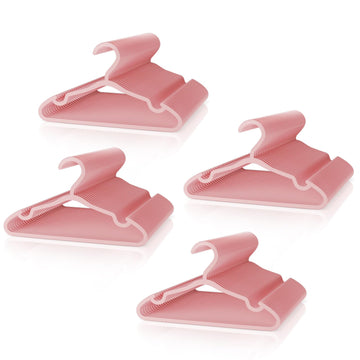 Plastic Kids Hangers - 100 Pack Non-Slip Baby Clothes Hangers for Closet, Toddler & Newborn Clothing Pants, Skirts