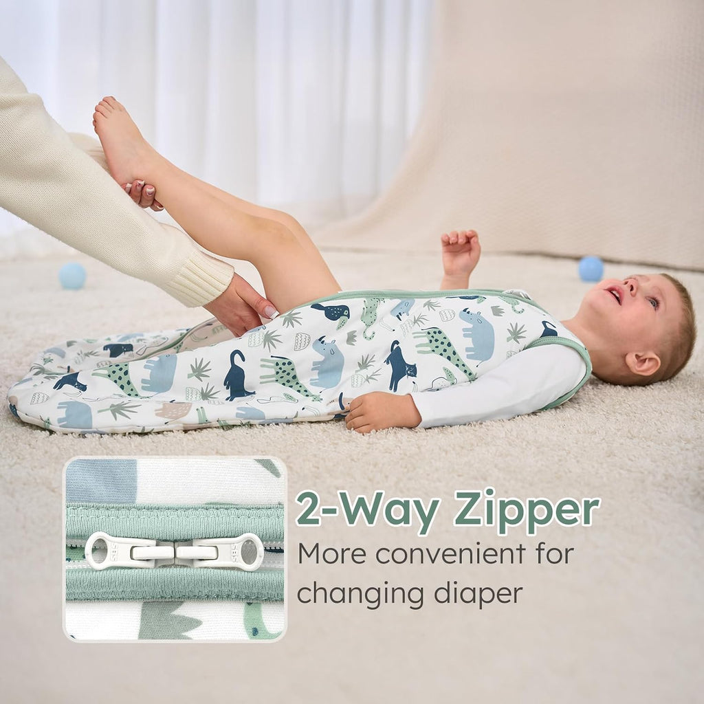 Baby Sleep Sack 1.5TOG 100% Organic Cotton Way Zipper