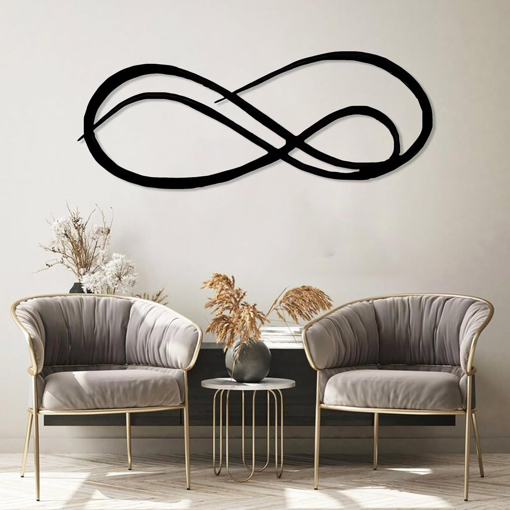Infinity Metal Wall Decor, Infinity Wall Art, Unlimited Symbol Sign, Abstract Wall Art, Abstract Metal Wall Hanging
