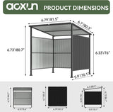 6' x 6' Outdoor Shed Grill Shed for BBQ Outdoor Gazebo for P - Image 3