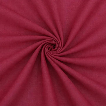 Cotton Lawn Fabric | Lining Fabric | 100% Cotton | Thin | 58" Wide | Sewing, Air Feel Layer | Cloth, Solid (Burgundy