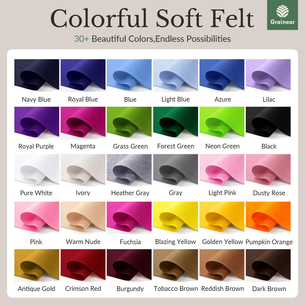 Dark Brown Large Soft Felt Fabric Sheet 72" x 36", 1.6mm Thick