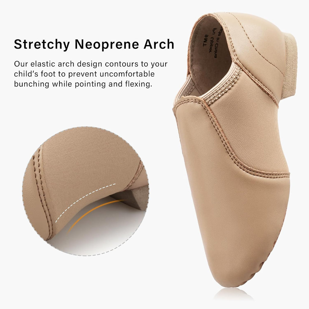 PU Leather Jazz Shoes for Girls and Boys Dance Shoes