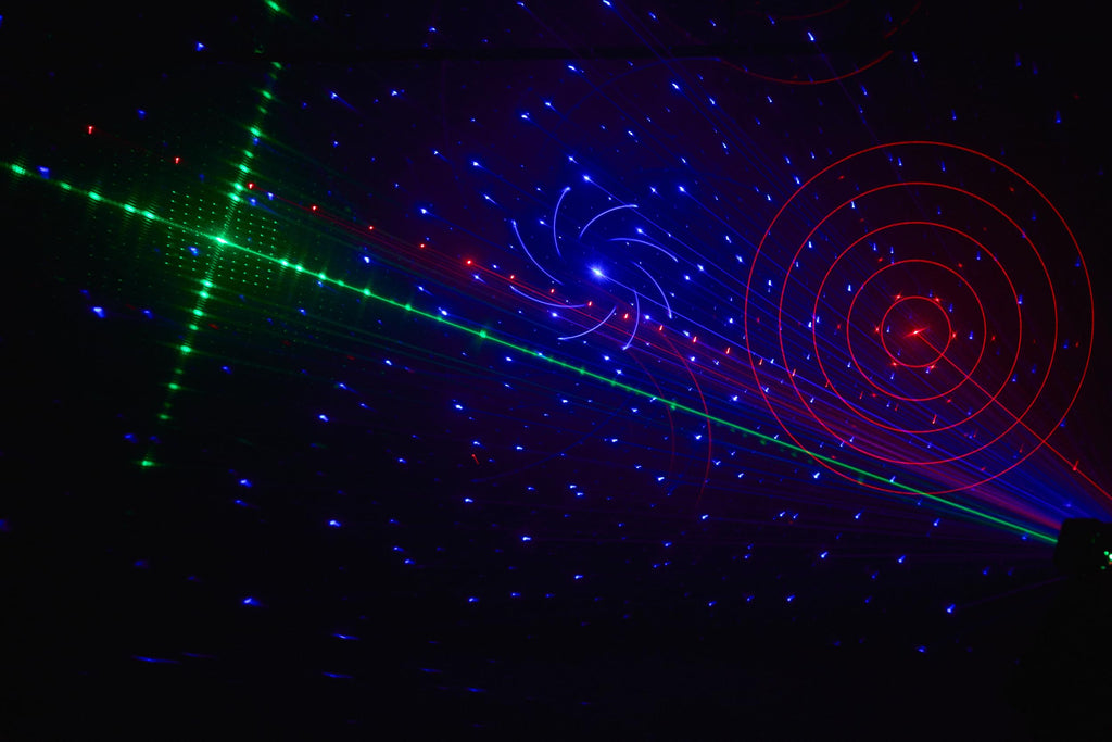 DJ Lights for Parties, Disco Lights DMX and Sound Activated Stage Light, 29-Eyes LED Stage Lighting for Parties
