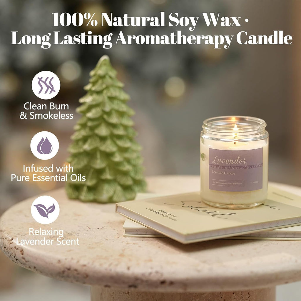 Scented Candles Gift Set for Women, 6-Pack Aromatherapy Candles - Set of 6