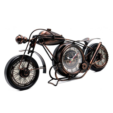 Metal Motorcycle Wall Decor, Desk Shelf Clocks, Man Cave Decor, Steampunk Decor, Gift for Men, Large Wall Clock
