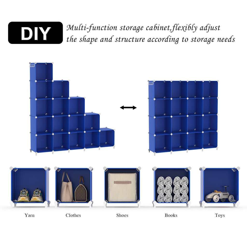 Cube Storage Organizer, Closet Organizers Storage Shelf, 16 Cube