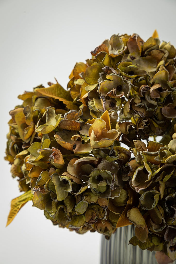 Silk Fall Flowers Artificial Silk Dried Hydrangea Artificial Fall Florals Bouquet Dried Flowers Autumn Decorations (6