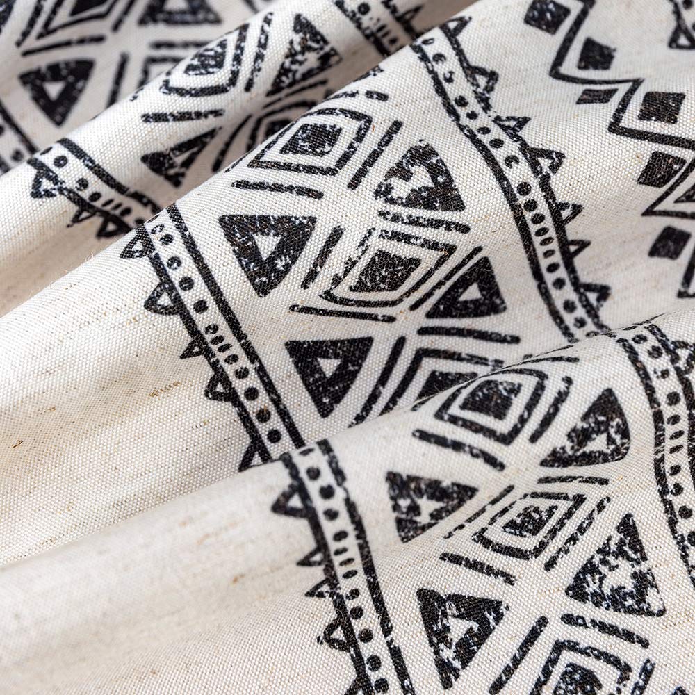 Modern and Minimalist Tablecloth Linen Fabric Decorative 52x70 Rectangle Printed Pattern Geometry Design Non-Fade