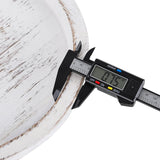 Rustic Wooden Tray Candle Holder - Round Wood Decorative Pillar Candle Tray for Coffee Table Farmhouse Kitchen