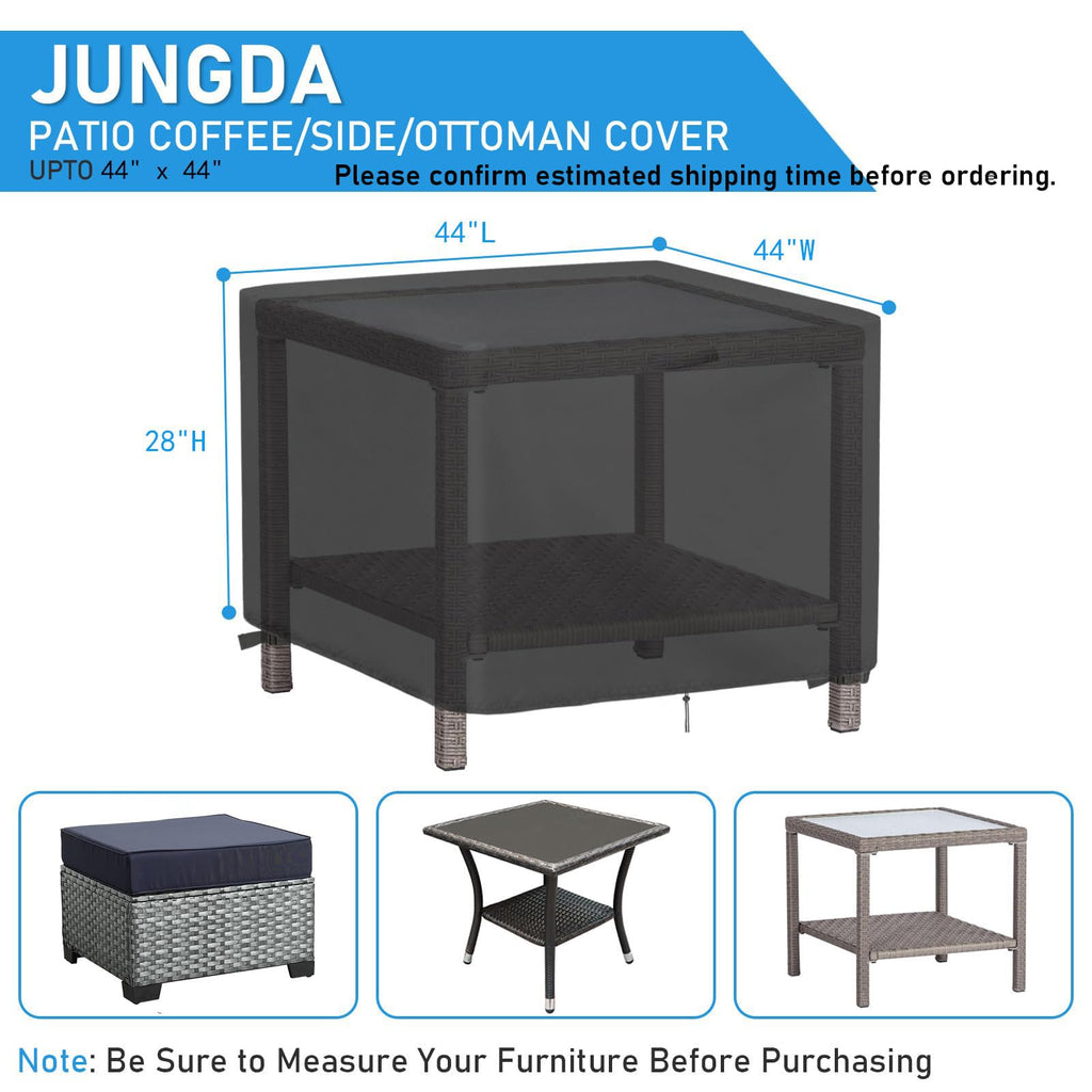 Outdoor Square Table Cover for 44 Inch Bistro Coffee Table