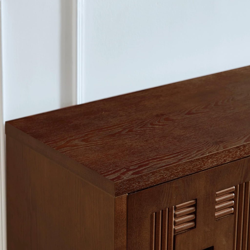60.7" Sideboard Buffet Cabinet, Mid-Century Modern Credenza Storage