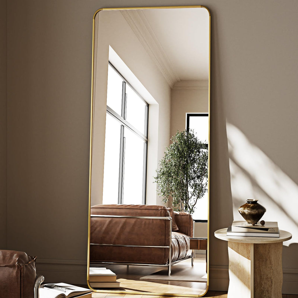 66"x23" Full Length Mirror, Large Floor Mirror with Stand