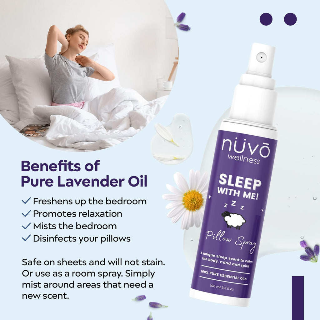 Premium Pillow Spray - Made with Therapeutic Essential Oils - Deep Sleep pillow Spray Mist with Lavender and