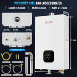 Propane Tankless Water Heater, 4.21GPM 16L Indoor, Constant propane water heater