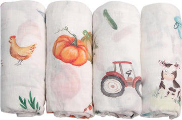 Muslin Swaddle Blankets, Baby Receiving Blanket
